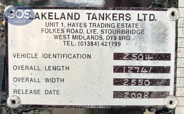 2008 Lakeland 42800L 6 Comp Tanker Trailer - Image 12